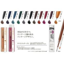 Zebra Sarasa Grand Vintage Colours Gel Ballpoint Pen 0.3/0.5mm - Image 3