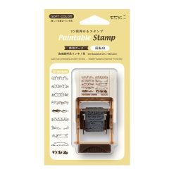 Midori Paintable Rotating Stamp Brown Ink - Animal Poses