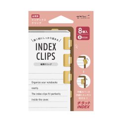 Midori Chiratto Small Index Clips - Gold