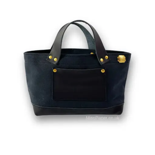 The Superior Labor Engineer Bag Petite - Black with Leather Bottom