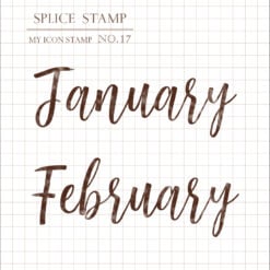 MU My Icon Clear Stamp Set - Months (set of 6) - Image 2