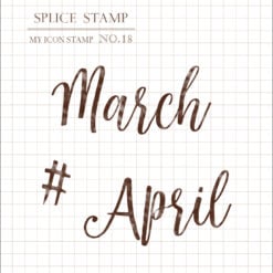 MU My Icon Clear Stamp Set - Months (set of 6) - Image 3