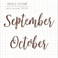 MU My Icon Clear Stamp Set - Months (set of 6) - Image 6