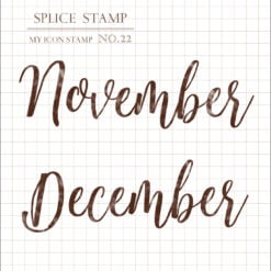 MU My Icon Clear Stamp Set - Months (set of 6) - Image 7