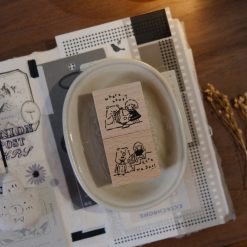 CHECK PRICE Eileen Tai Bear & Girl Travelling Rubber Stamp