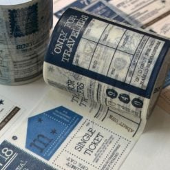Mewmewbeam Easy-cut Washi Tape - Ticket for Overthinkers