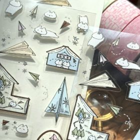Mewmewbeam Sticker Sheet - Paper Airplane