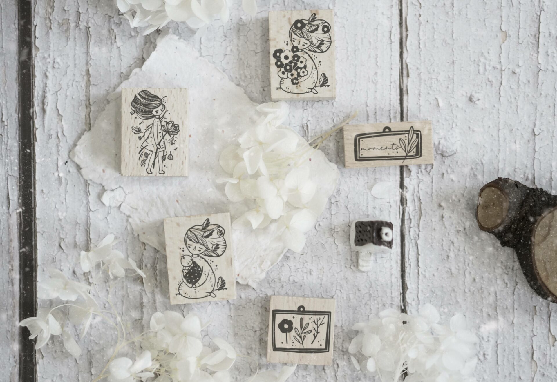Black Milk Project Moments II Rubber Stamps