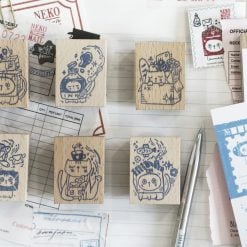 Black Milk Project Neko Mail Rubber Stamps