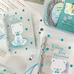 Molinta PP Ring Binder Cover - Rainy Day Bear (M5)