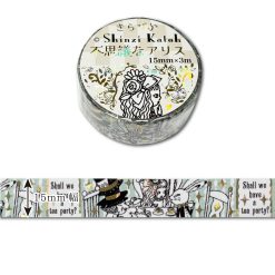 Shinzi Katoh Alice in Wonderland Washi Tape - Tea Party