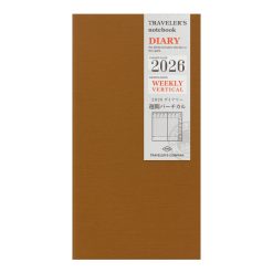 TRAVELER'S Notebook Diary 2026 Weekly Vertical Second Half