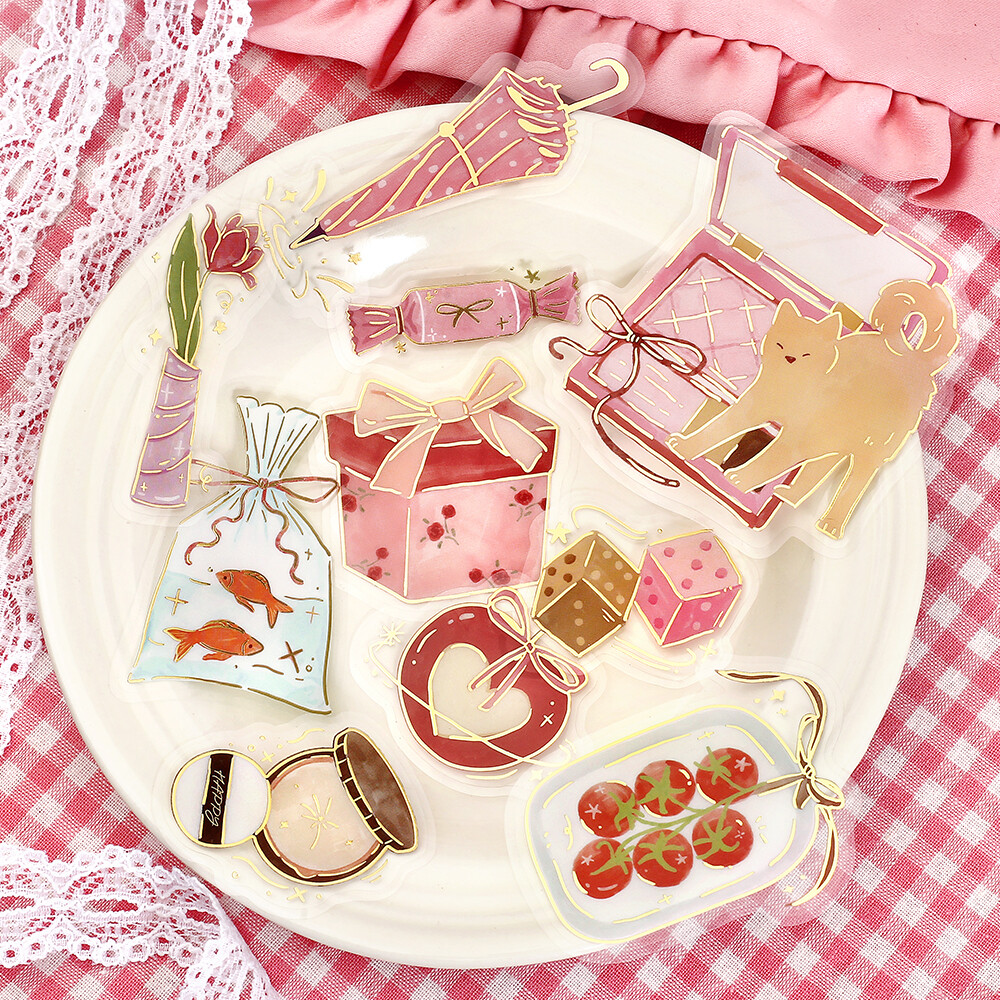 BGM Foil-Stamped Clear Stickers – Dolce Vita – Gift Day — gallery