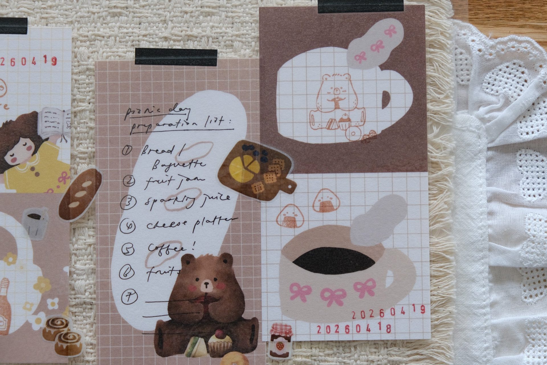 Eileen Tai Memo Pad – Picnic Daydream