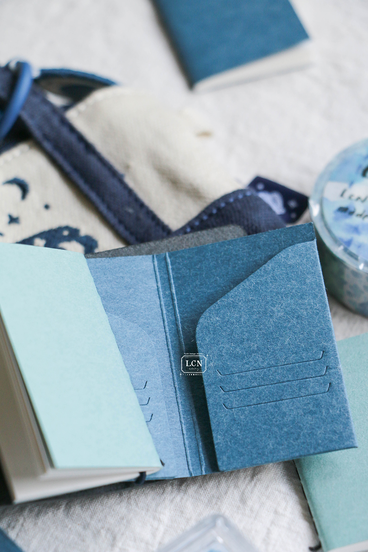 Lin Chia Ning 2026 Mini Tote Stationery Set – Big Ocean — gallery