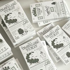 Mewmewbeam Memo Pad - World Map 018 Through Ticket