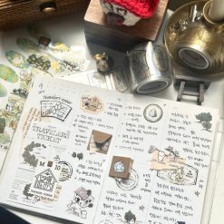 Mewmewbeam Memo Pad - World Map 018 Travelers Ticket - gallery