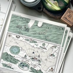 Mewmewbeam Postcard - World Map 005