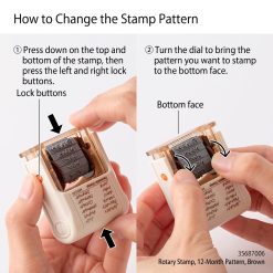 Midori Paintable Rotating Stamp Brown Ink - Landscape - Image 7