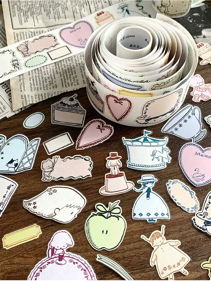 Molinta Kiss-cut Tape – Old Paper Pages — gallery