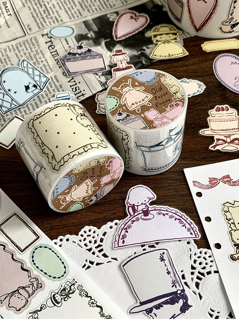 Molinta Kiss-cut Tape – Old Paper Pages — gallery
