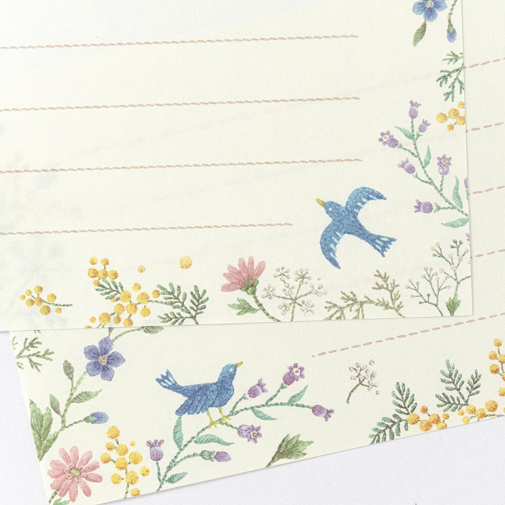 NB Wanowa Fleurs et Chance Letter Pad – Merci