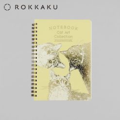 ROKKAKU B6 Ring Notebook – Cat Art Collection 2