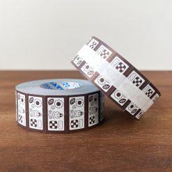 Stamp Marché Labeler Sticker Roll – Maru-chan Cookie Tin (Brown) — gallery