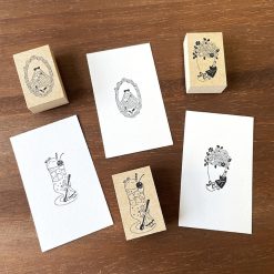 Stamp Marché Wooden Stamp – Maru-chan Makeup — gallery