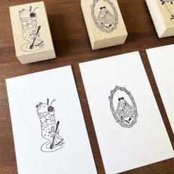 Stamp Marché Wooden Stamp – Maru-chan Makeup — gallery