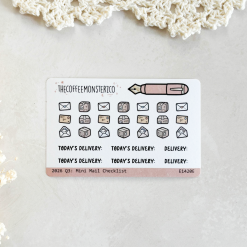 The Coffee Monsterz Co 2026 Q3 Stickers – Mini Mail Checklist