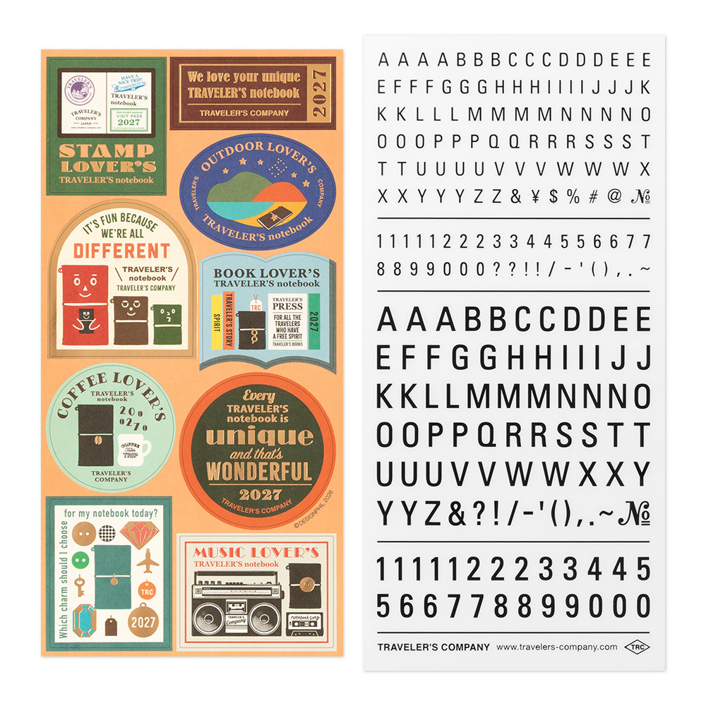 TRAVELER’S Notebook Customised Sticker Set for Diary 2027 — gallery