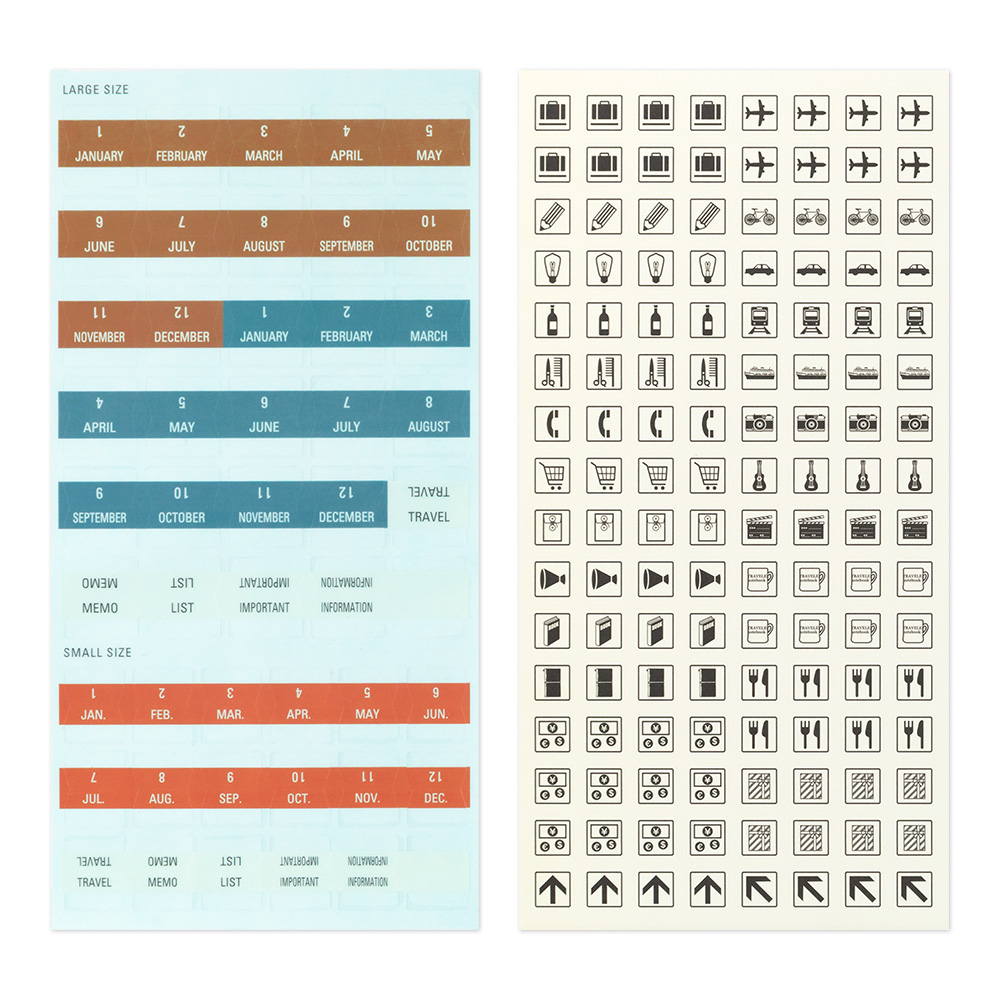 TRAVELER’S Notebook Customised Sticker Set for Diary 2027 — gallery